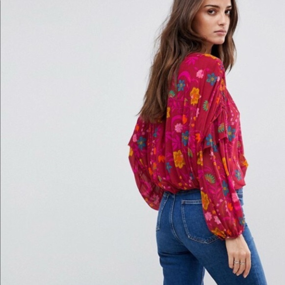 Free People Wild Flower Honey Top